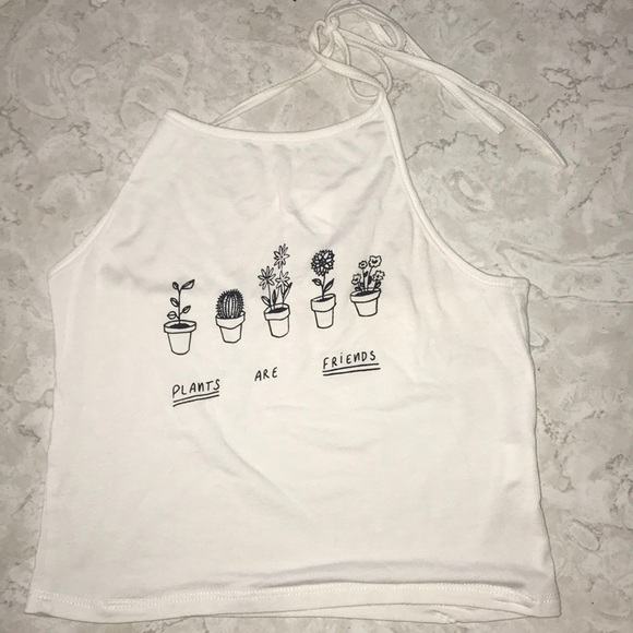 Brandy Melville Tops - Brandy Melville Sachi Plants Halter